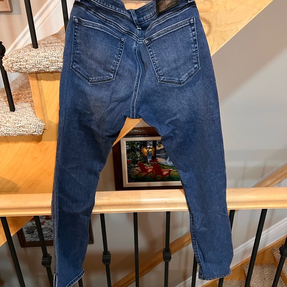 Dark Wash Flora Embroidered Lolita skinny jeans - Picture 6 of 9